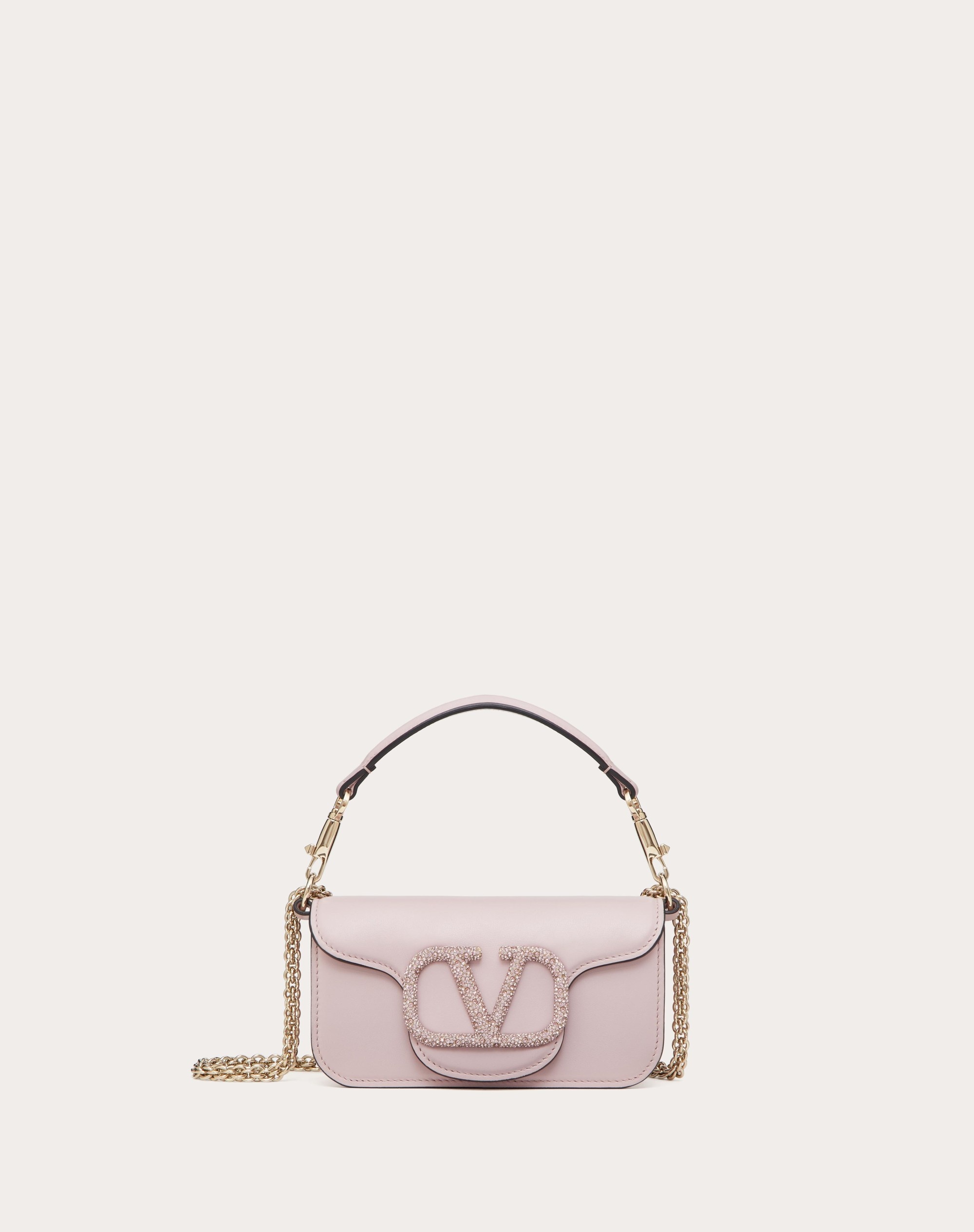 Valentino Loco Small Vlogo Rhinestone Shoulder Bag