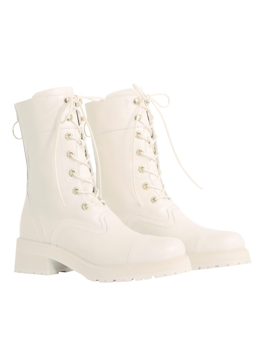 LACE UP COMBAT BOOT - 5