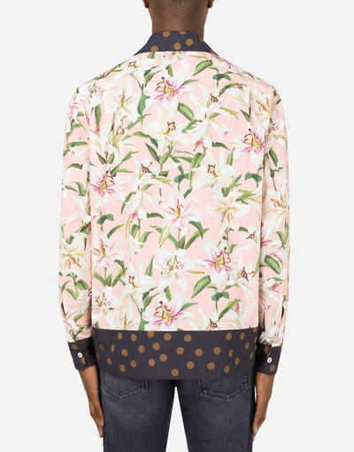 Dolce & Gabbana Poplin Hawaiian shirt with Flower print outlook