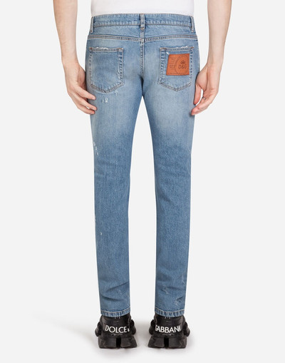 Dolce & Gabbana Stretch skinny jeans with patch outlook