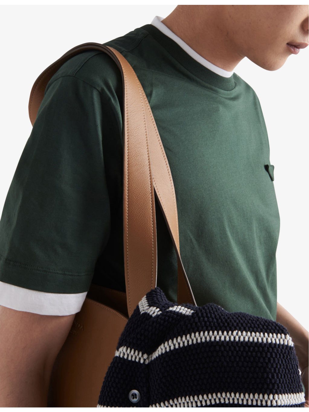 Boxy-fit layered cotton T-shirt - 5