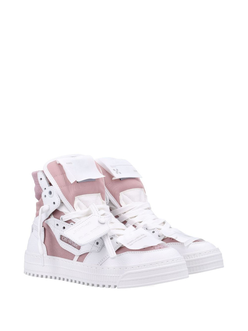 Off-White Court 3.0 high-top leather sneakers outlook