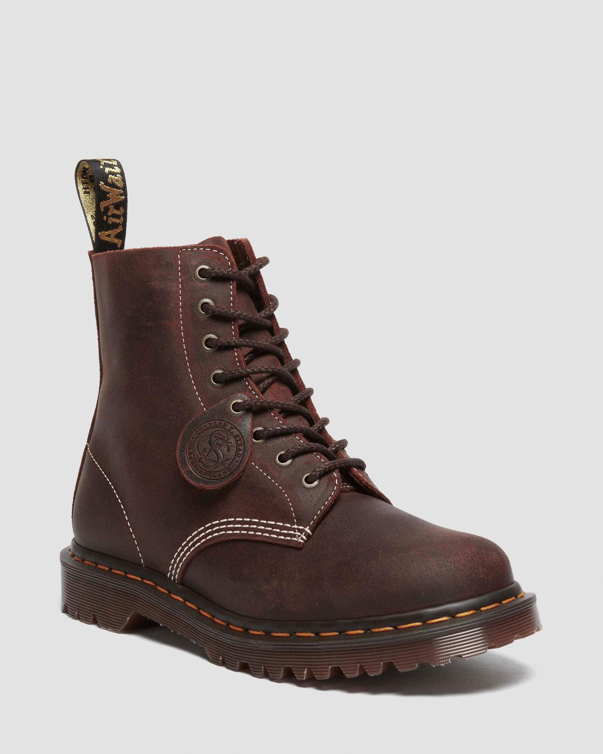 1460 Made in England Wax Commander Lace Up Boots - 5