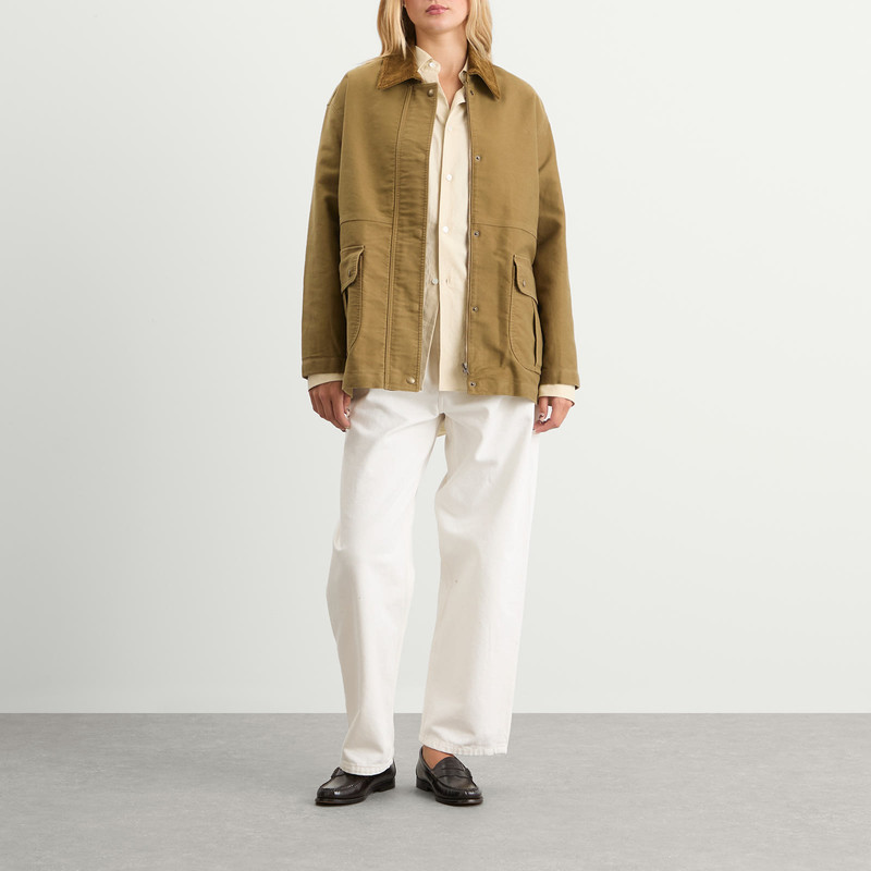 NOTHING WRITTEN Nothing Written Mole Skin Hunting Cotton Jacket outlook