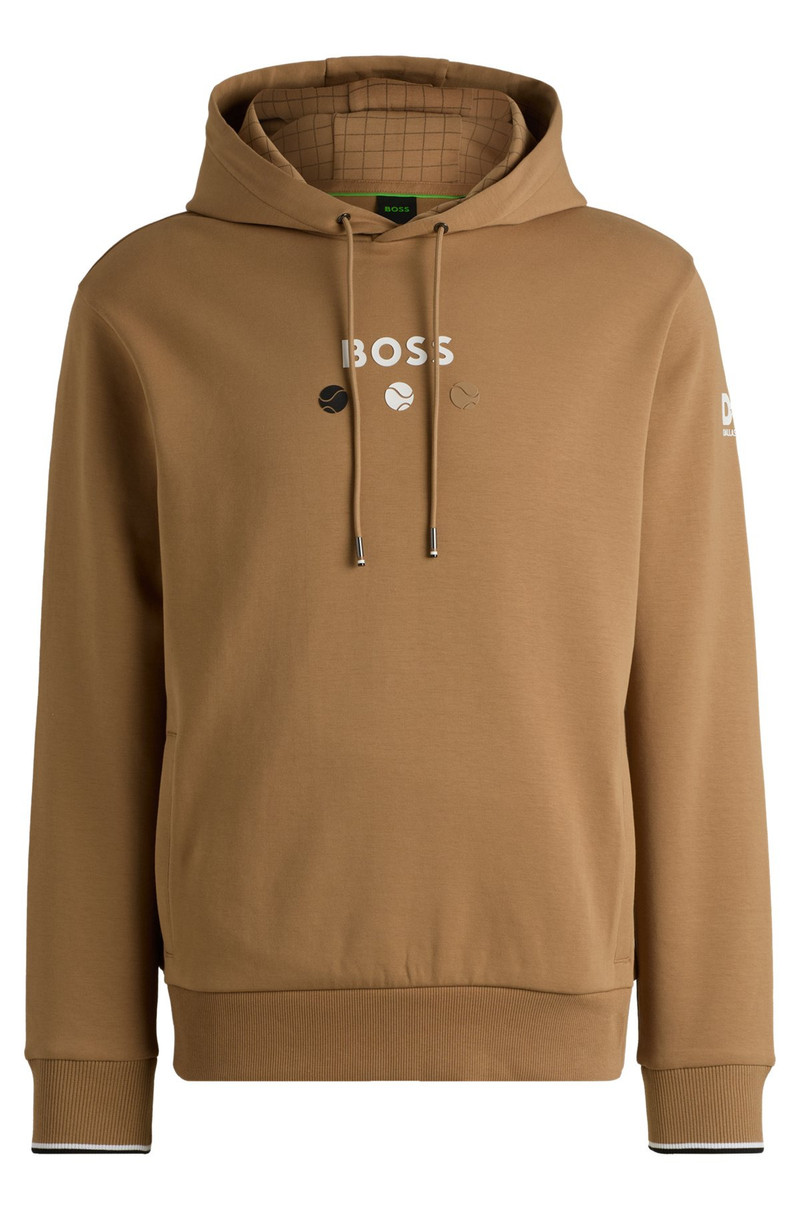 COTTON HOODIE WITH TENNIS ARTWORK 1