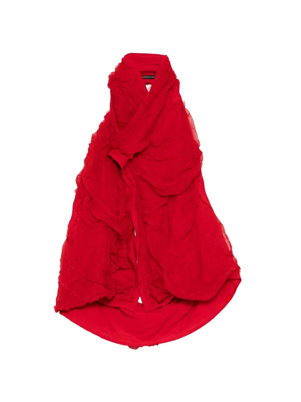 crushed chiffon top - 1