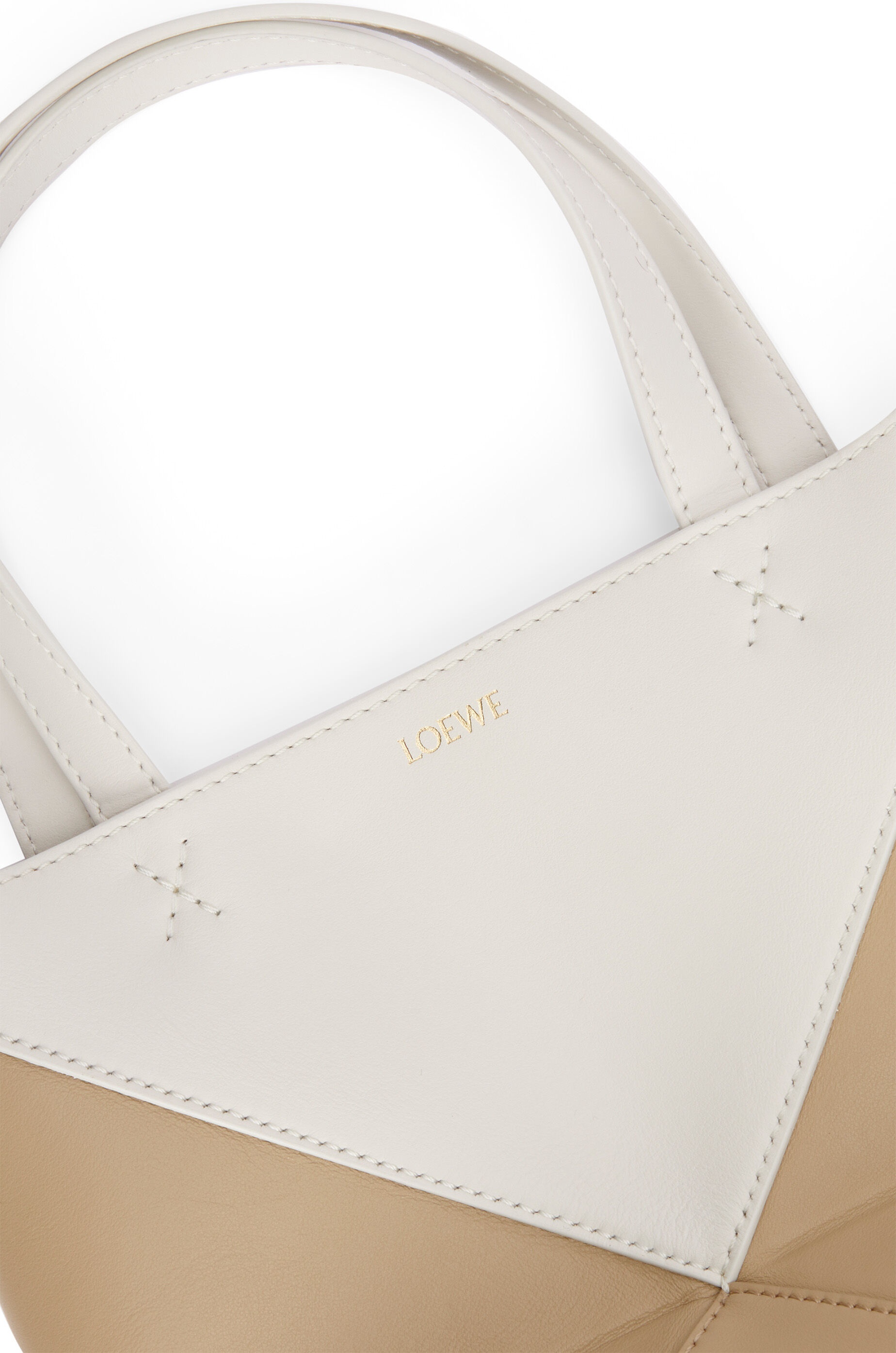 Mini Puzzle Fold Tote in shiny calfskin - 12