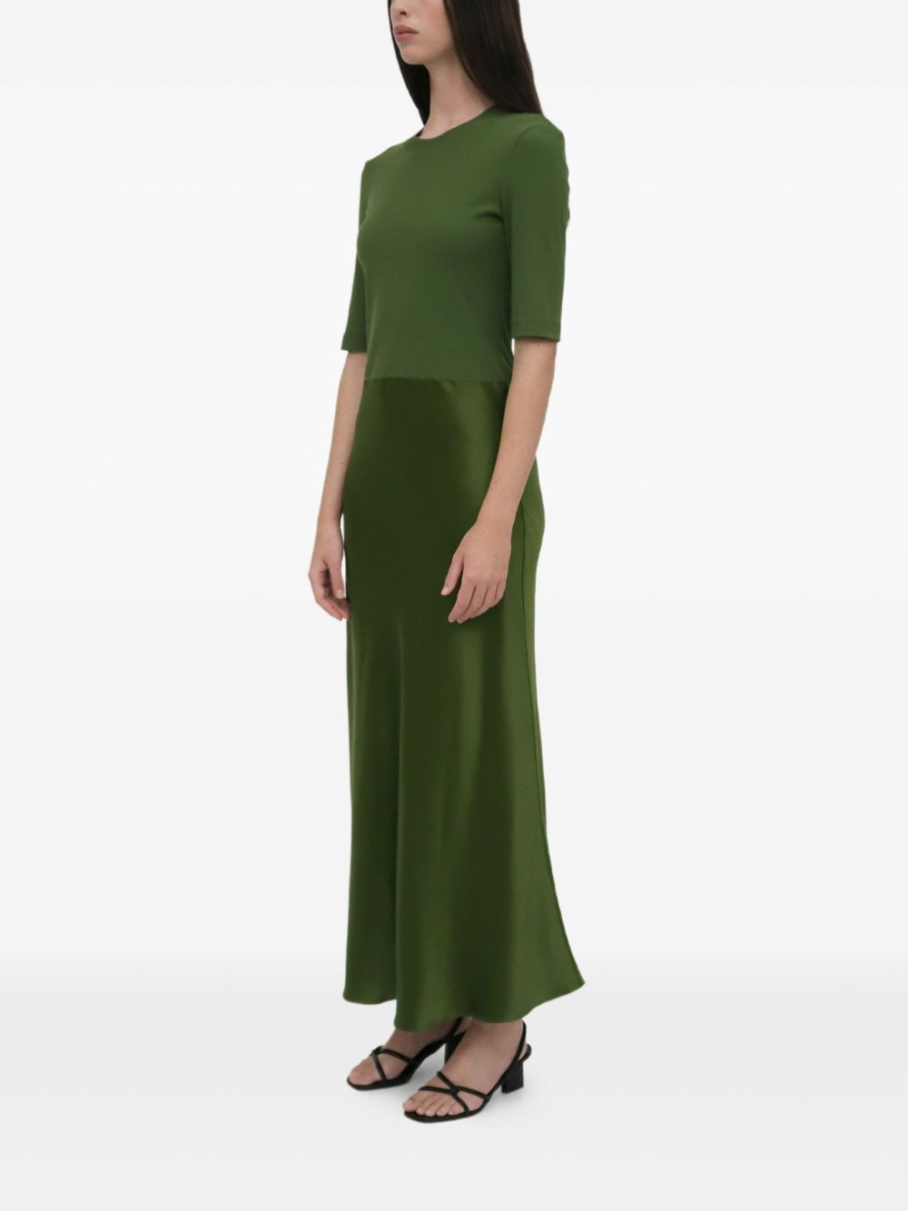 satin maxi dress - 3