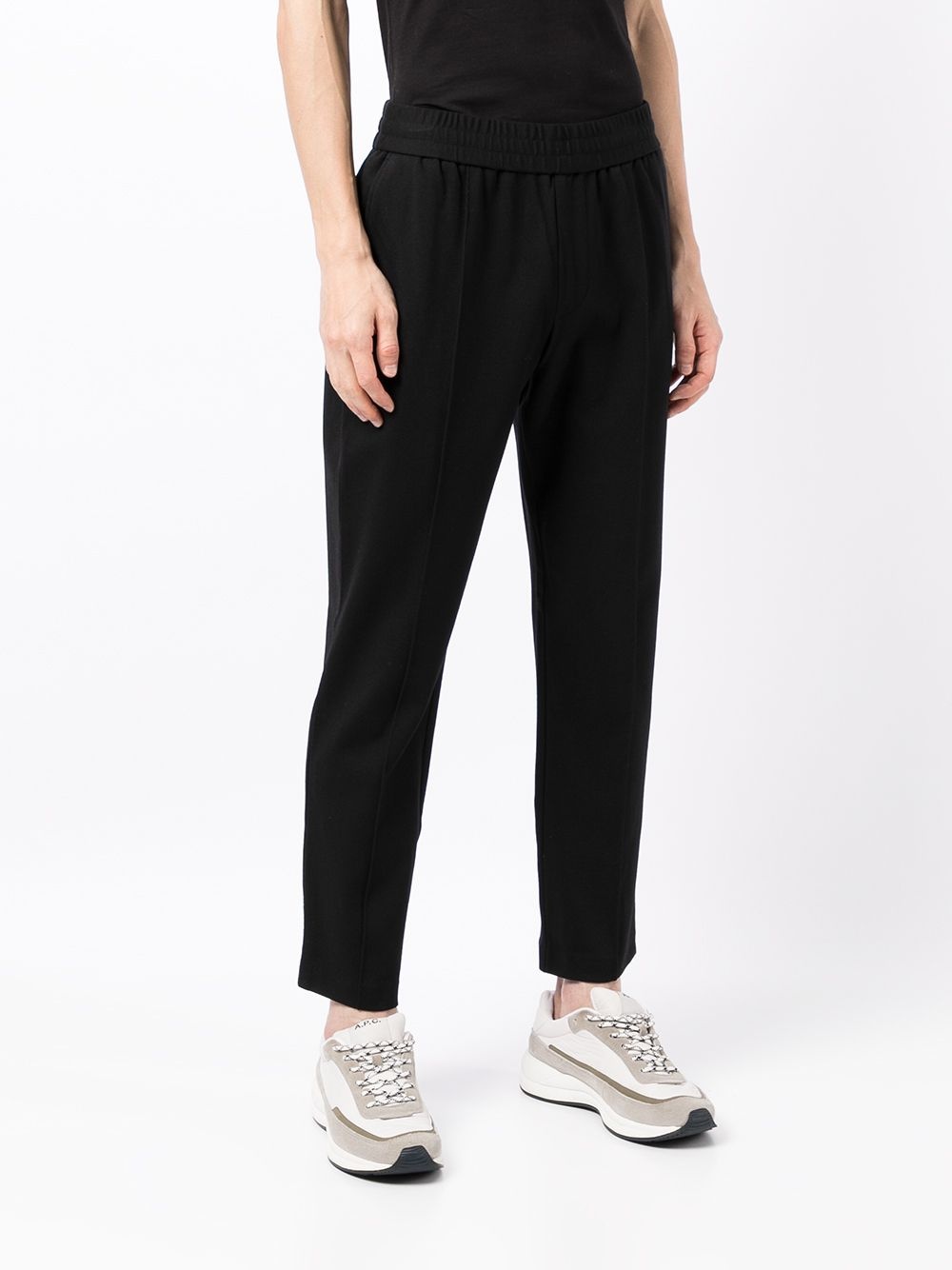 elasticated-waist slim joggers - 3