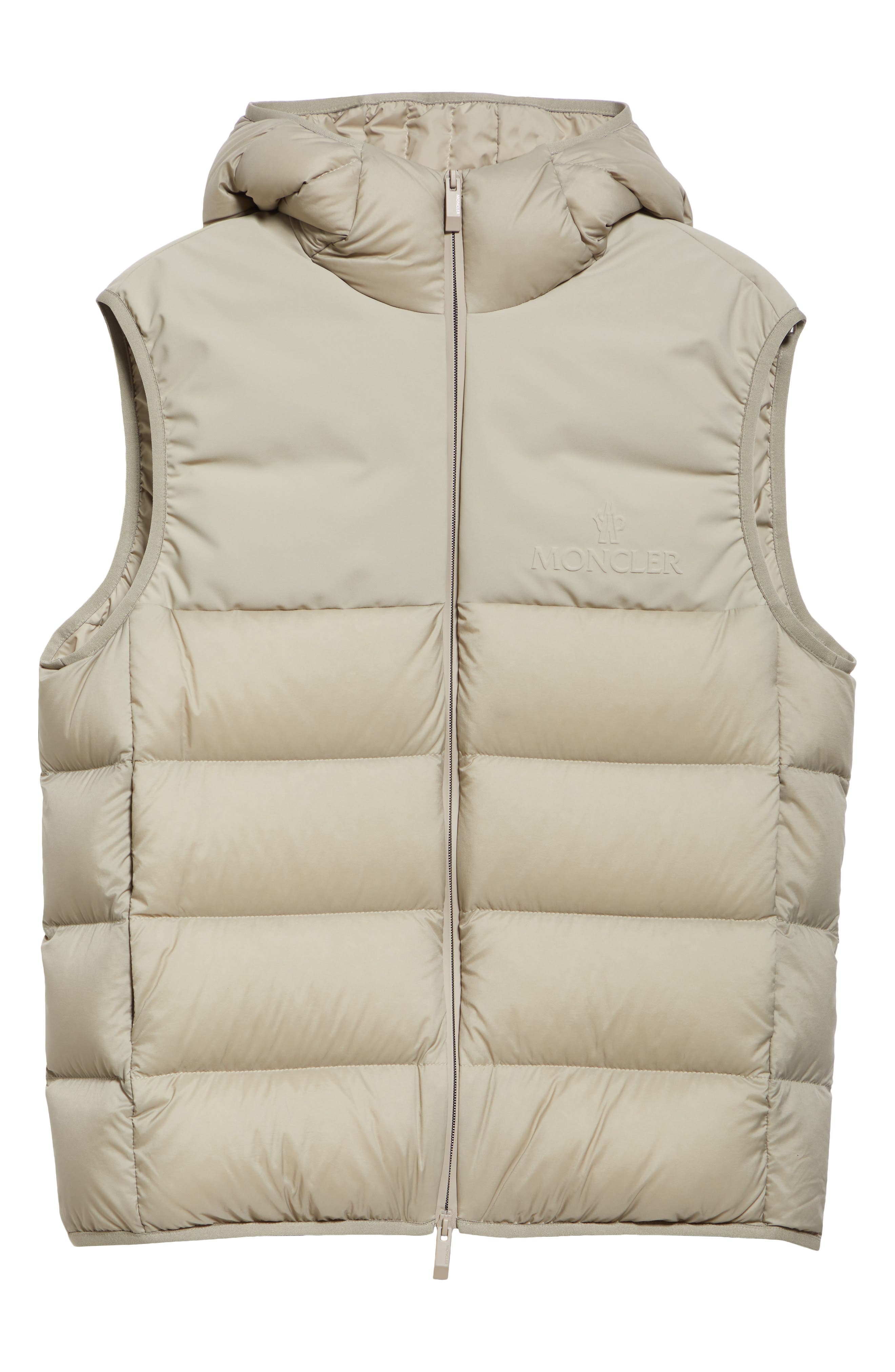 Moncler Bresse Hooded Down Puffer Vest in Sand Beige at Nordstrom - 5
