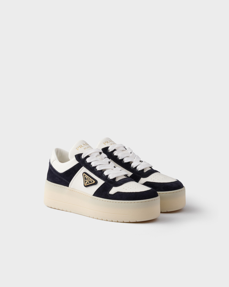 Downtown Bold nappa leather and suede sneakers 1