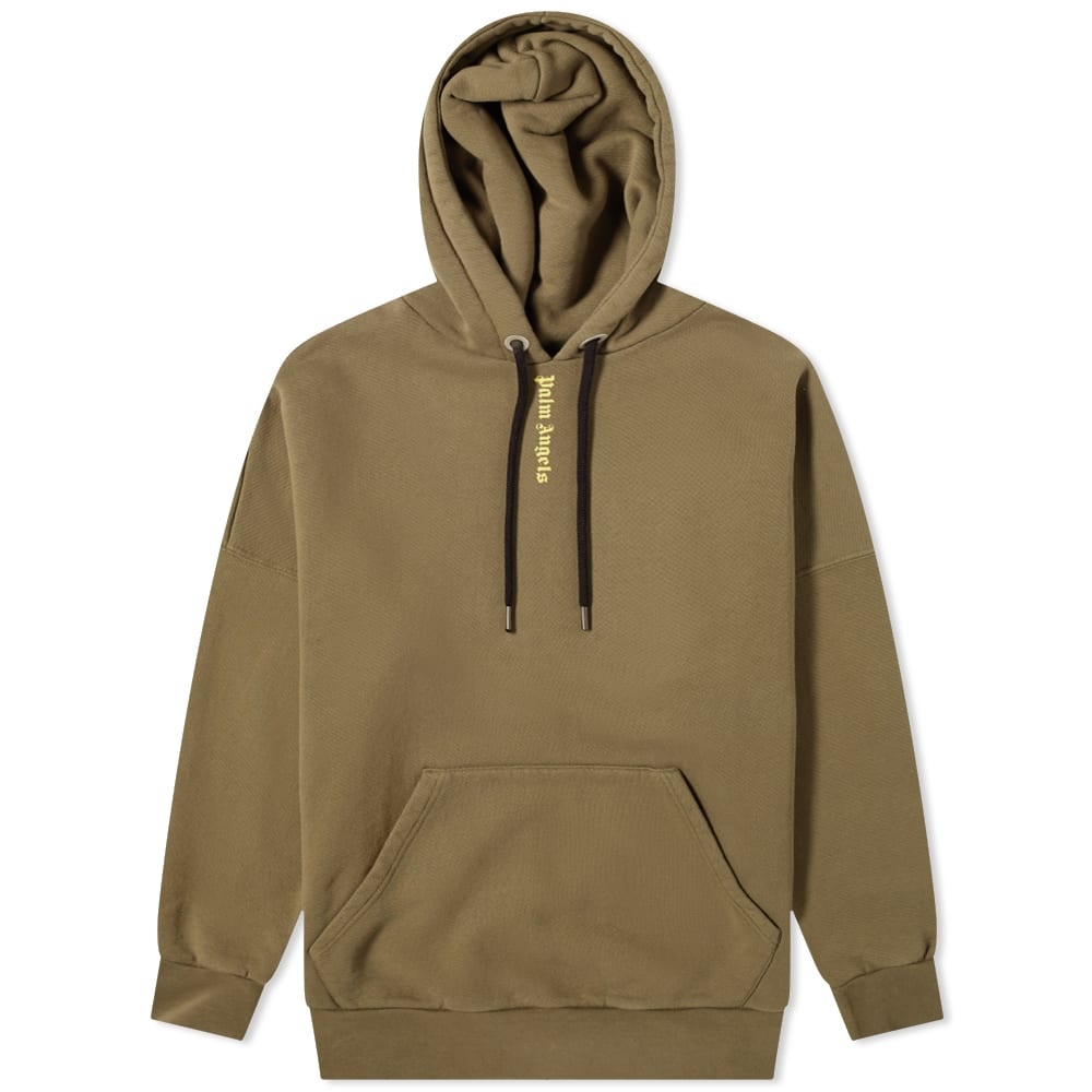 Palm Angels Vertical Logo Oversized Popover Hoody - 1