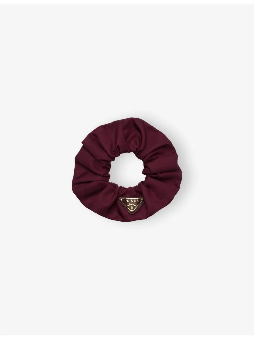 Re-Nylon logo-plaque woven scrunchie - 1