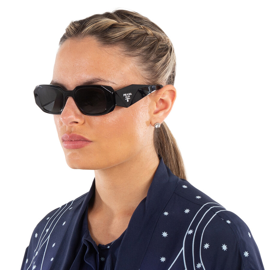 Prada Grey Rectangular Ladies Sunglasses PR 17WS 1AB5S0 49 - 2