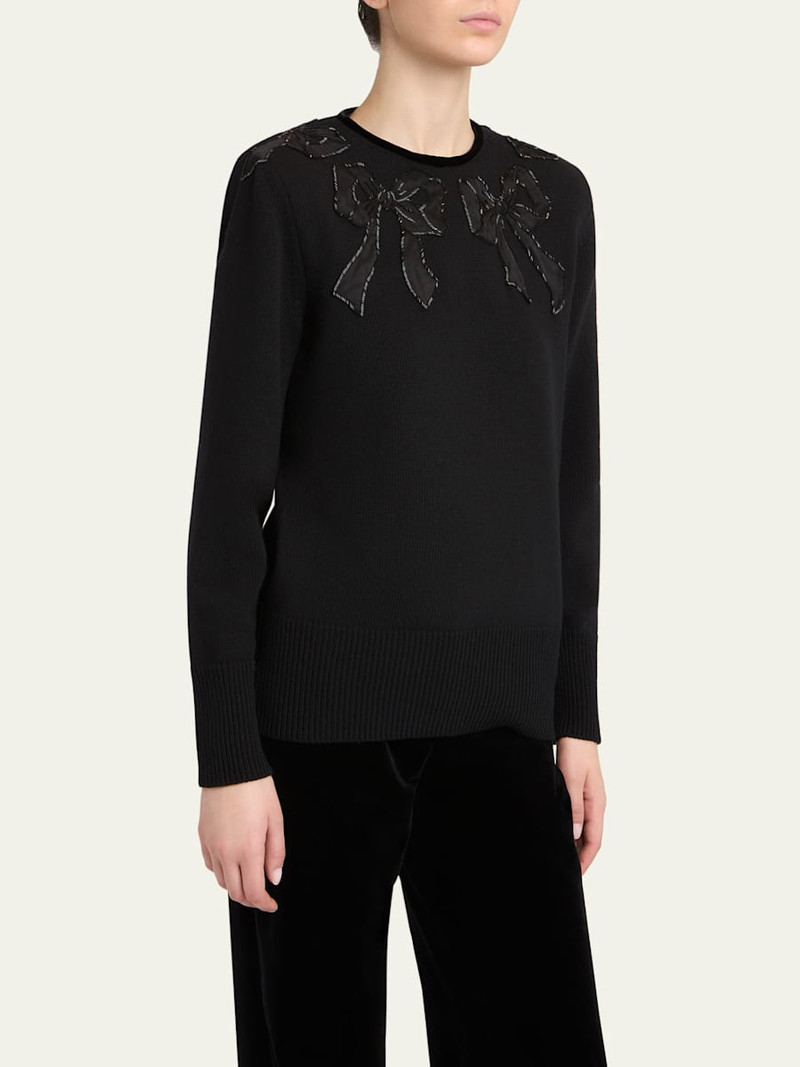 Maglia Bow Wool Sweater 4