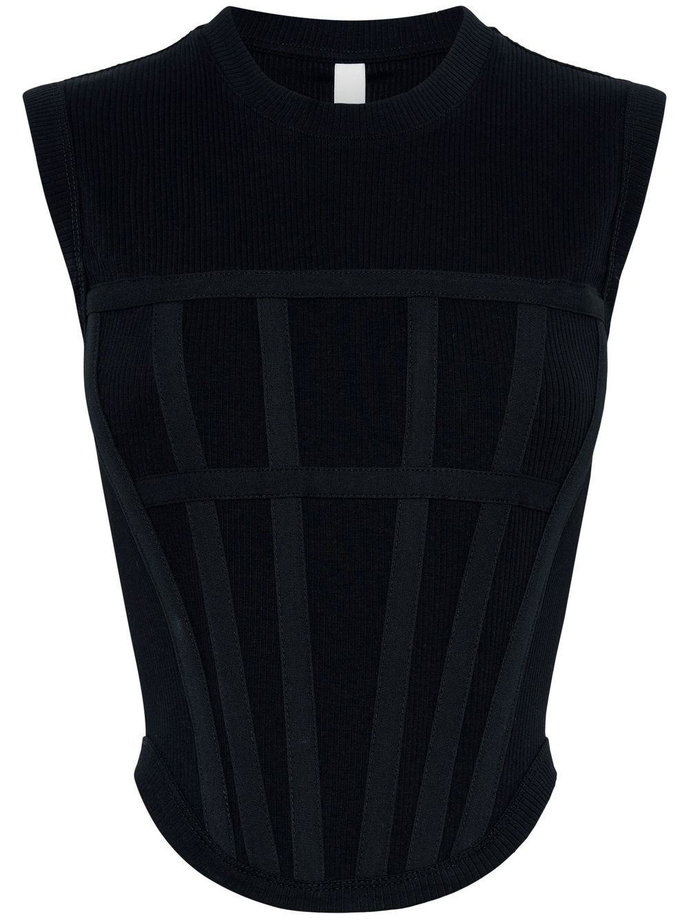 ribbed corset tank - 1