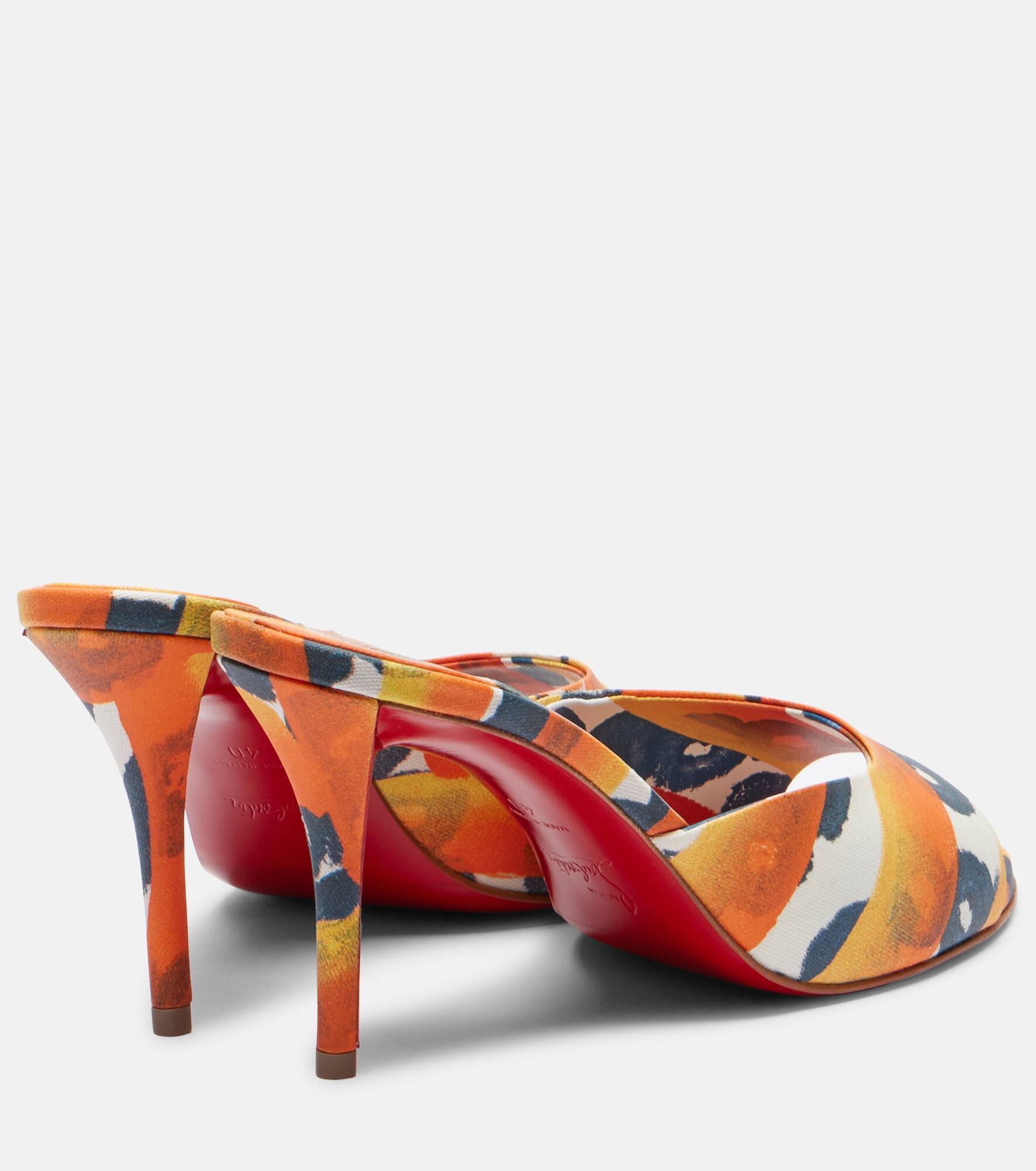 Miss Z 80 coated canvas mules - 2