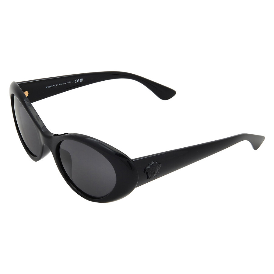 Versace Dark Grey Oval Ladies Sunglasses VE4455U GB1/87 53 - 4