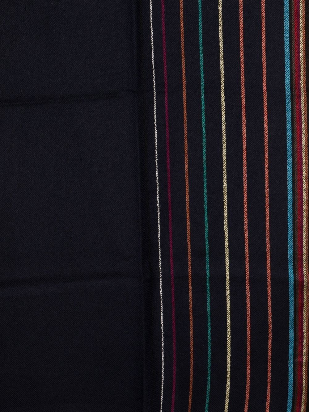 wool-silk signature stripe scarf - 2