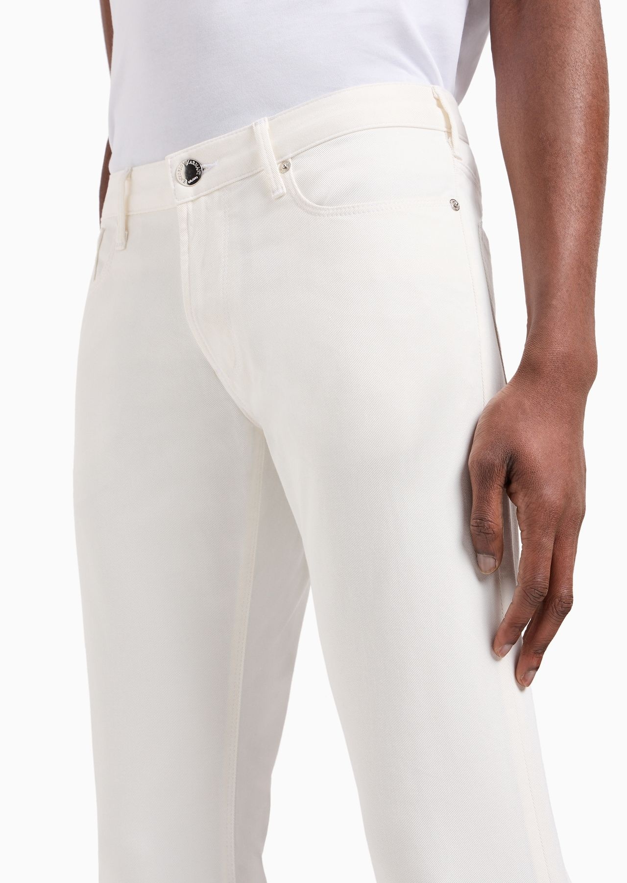 J06 Stretch-twill slim-fit trousers - 5