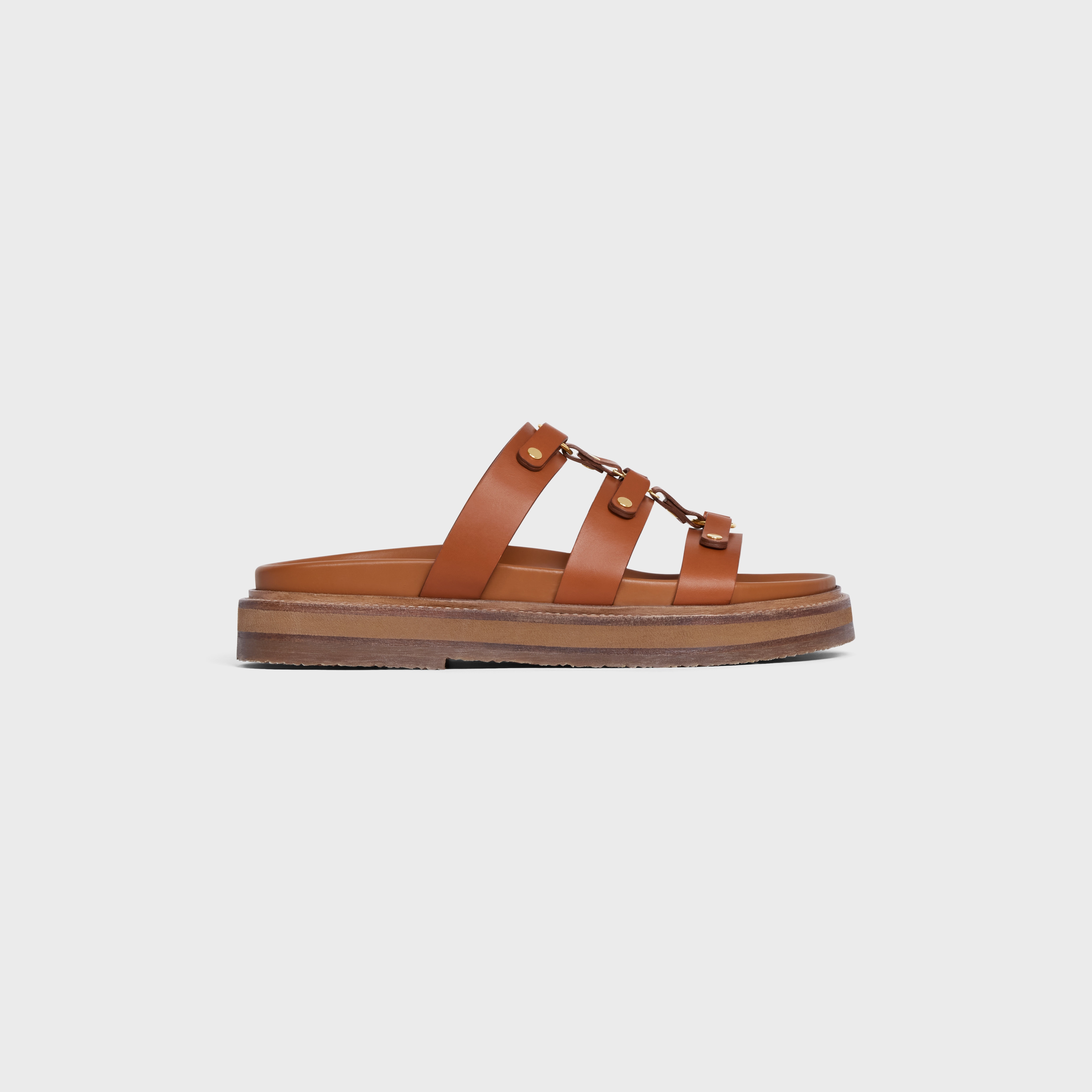 サンダル・ミュール CELINE | TIPPI SLIDE IN SHEARLING AND CALFSKIN Women's Tippi in shearling and calfskin slides | CELINE | 24S