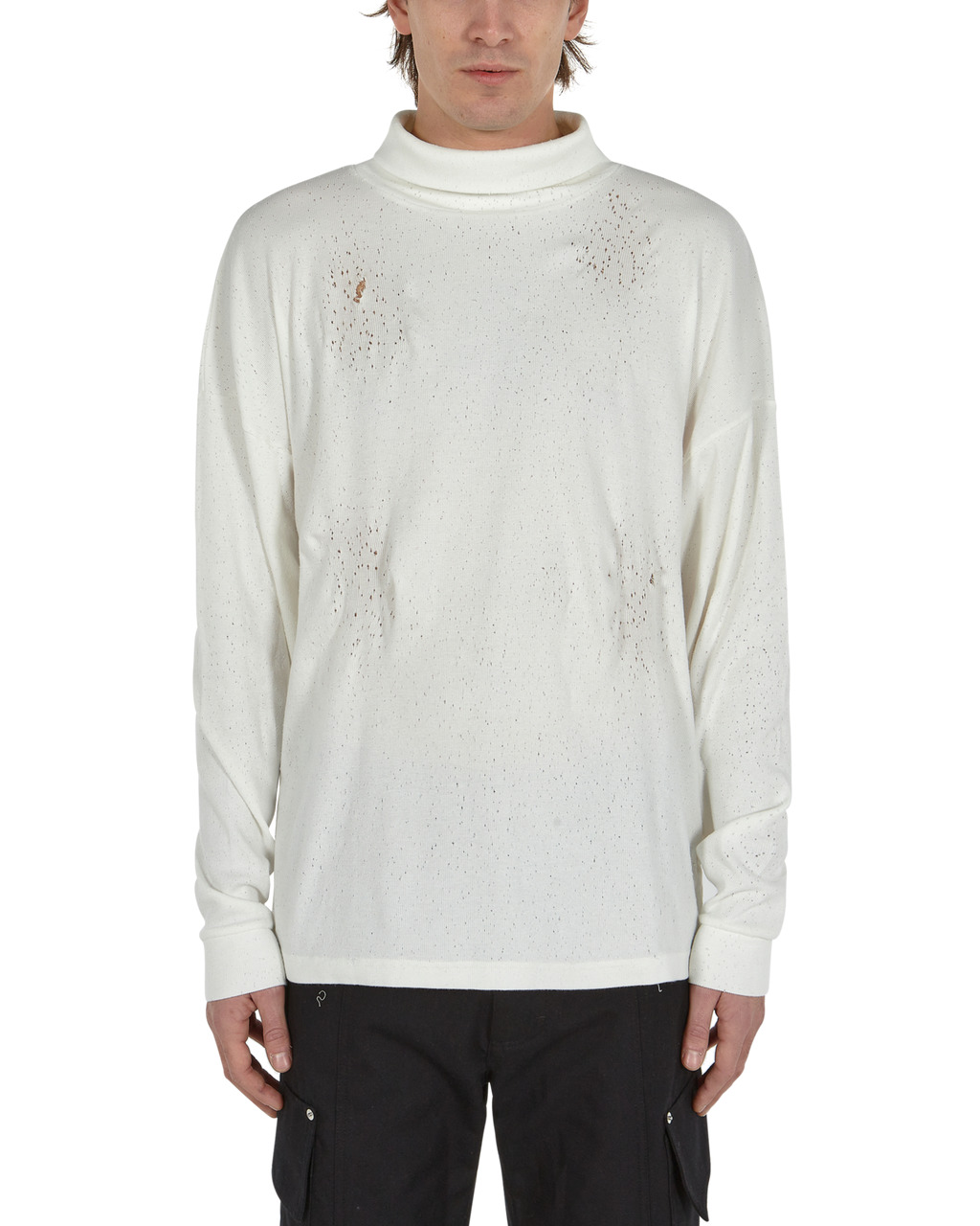 DISTRESSED ROLL NECK - 2