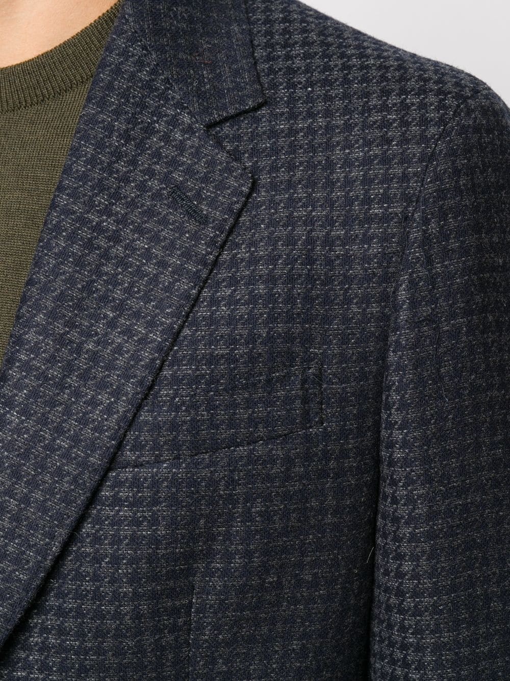 houndstooth single-breasted jacket - 5