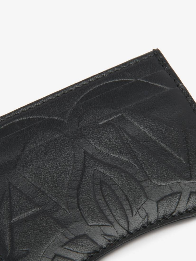 Alexander McQueen Women's The Seal Card Holder in Black outlook