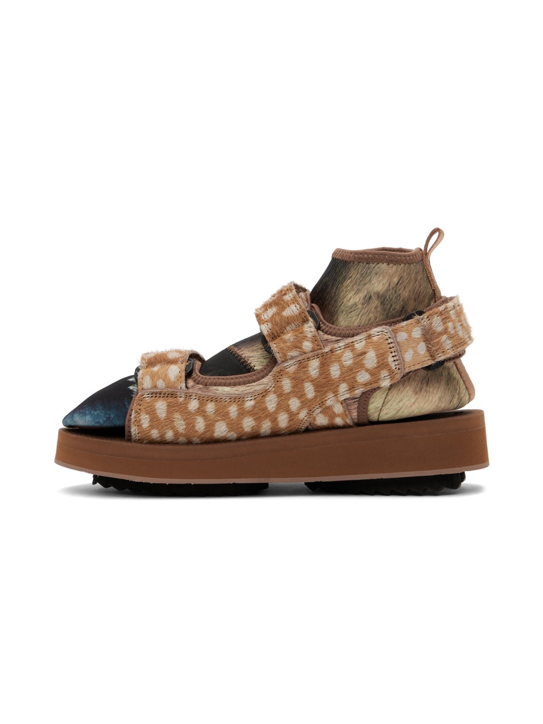 Brown Suicoke Edition Animal Foot Layered Sandals - 3