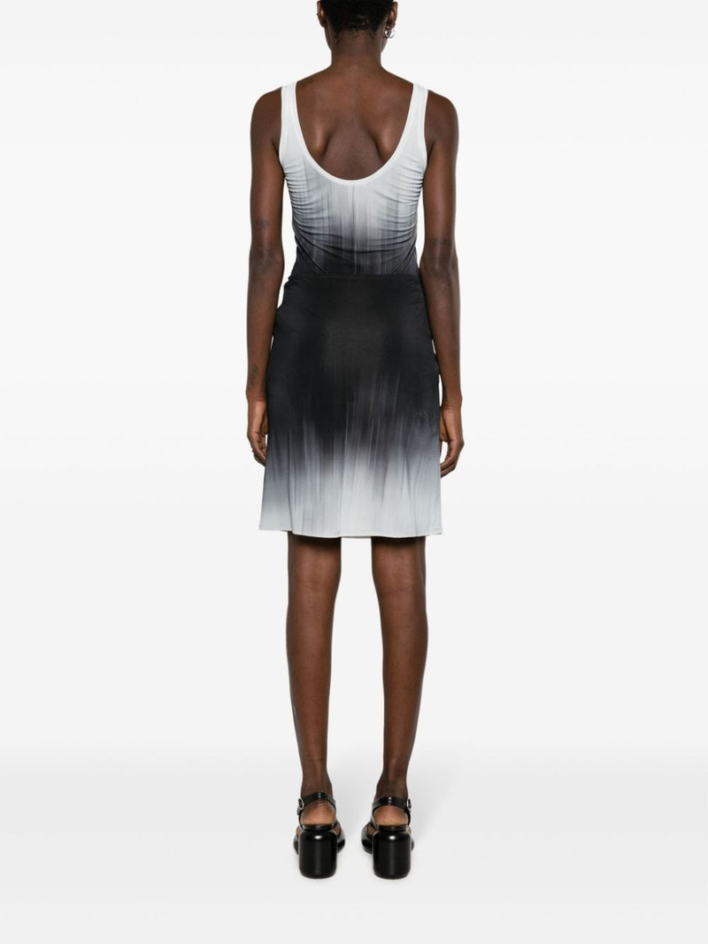 faded-effect detachable-panel dress 4