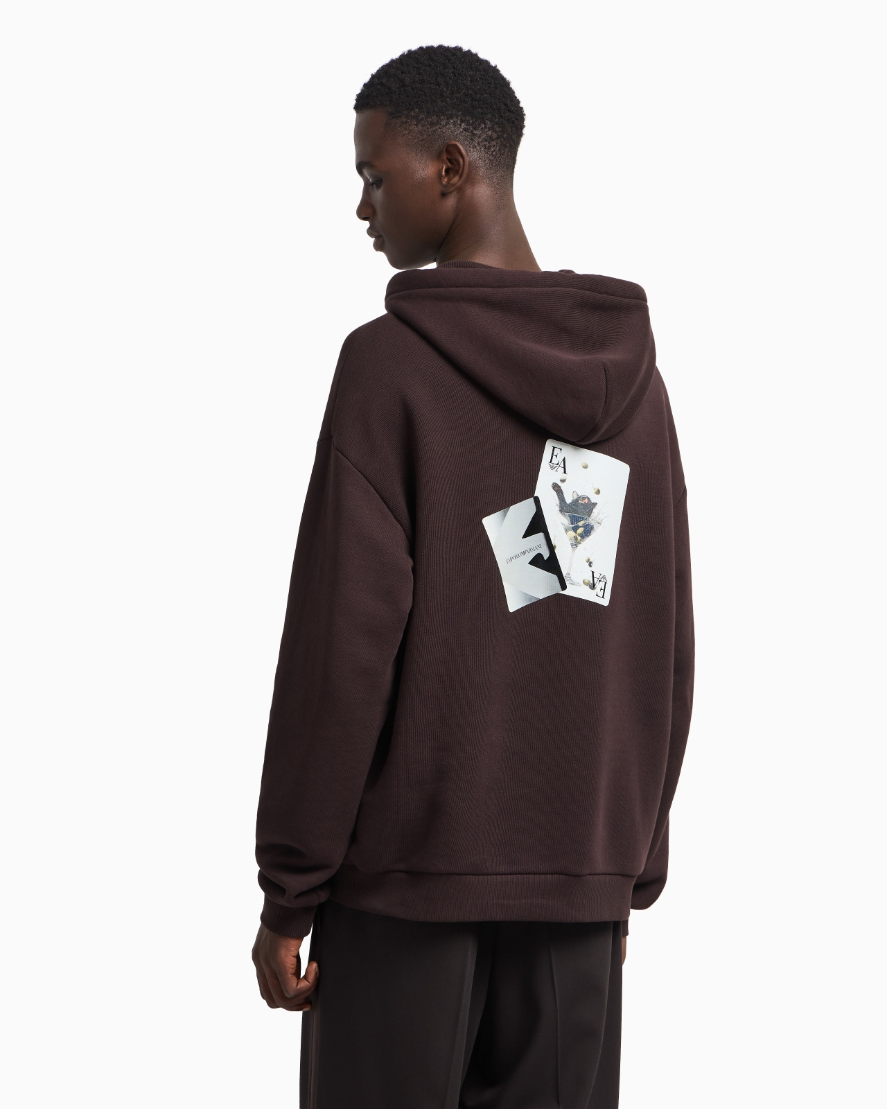 ASV JERSEY TWILL SWEATSHIRT WITH A PLAYING CARDS PRINT - 3