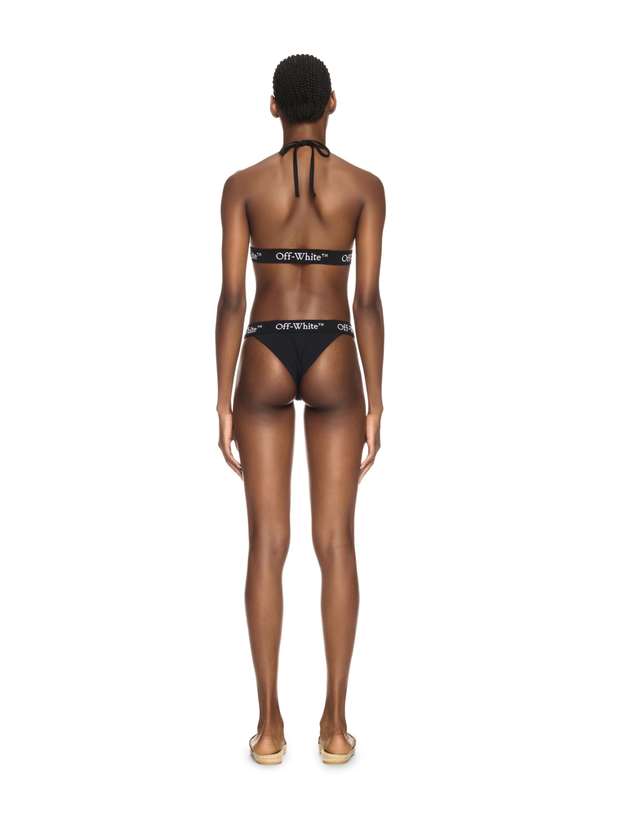 Black Logo Band Bikini - 4