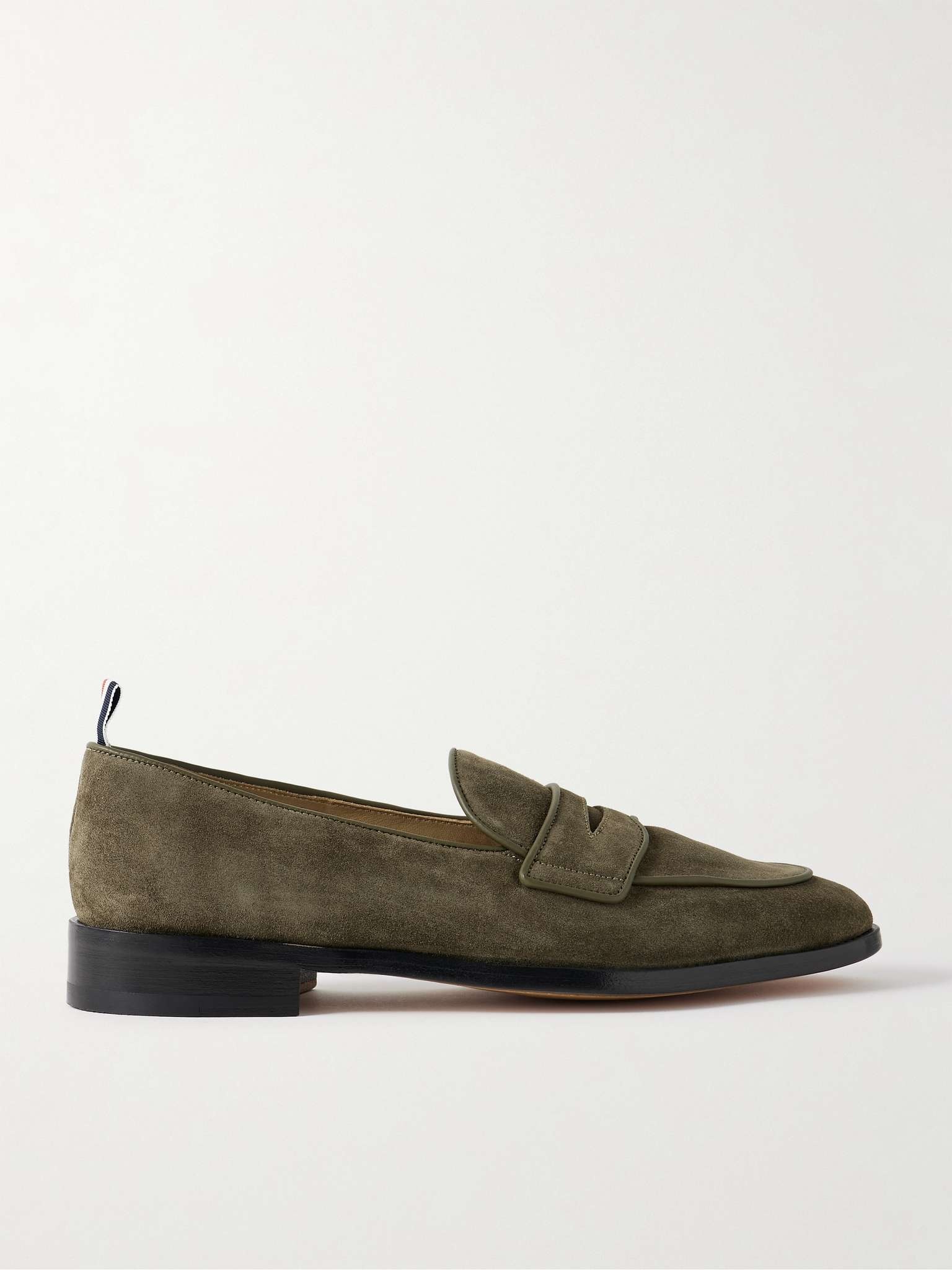 Varsity Suede Penny Loafers - 1