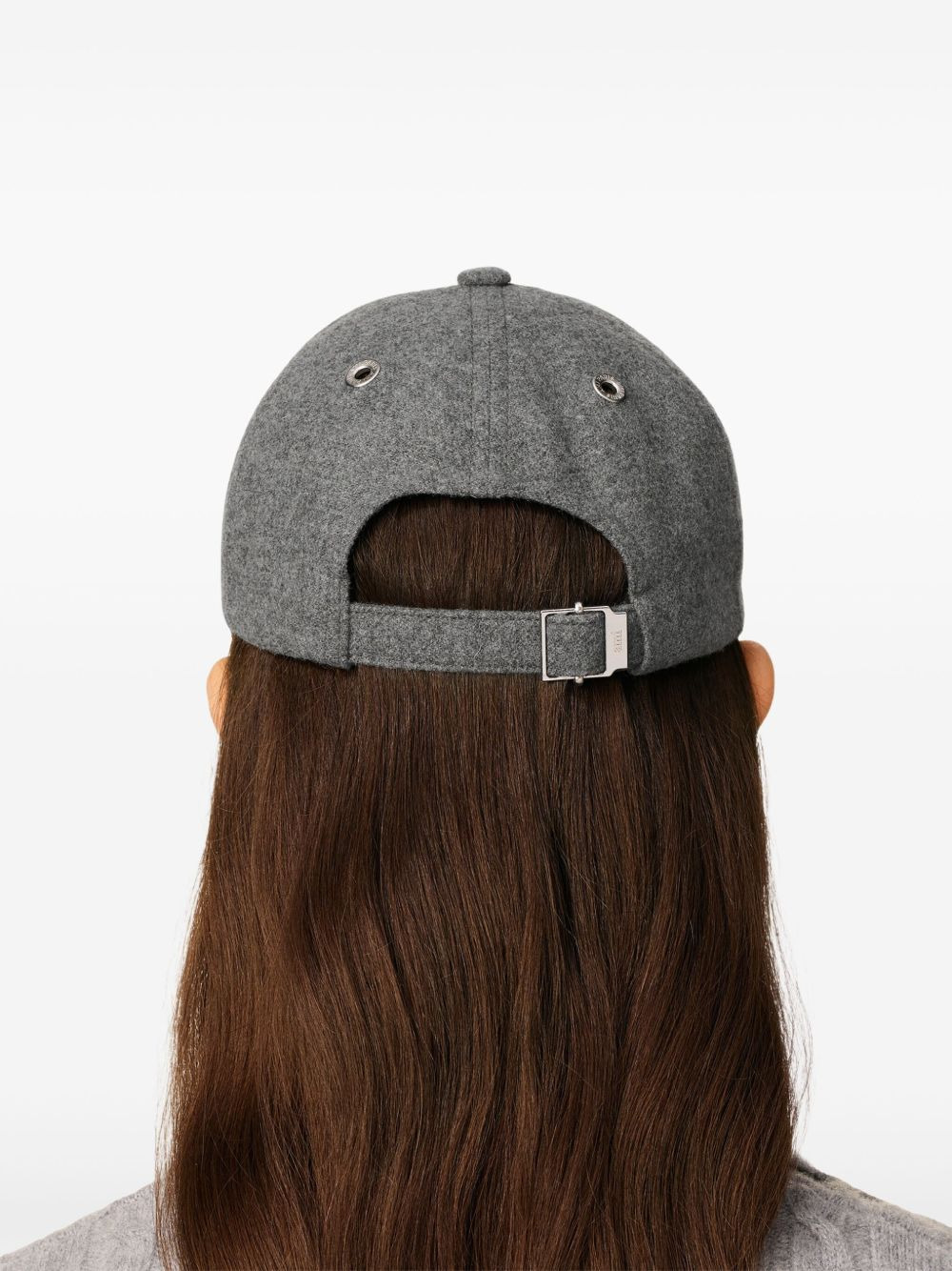 mélange-effect curved-peak cap - 4