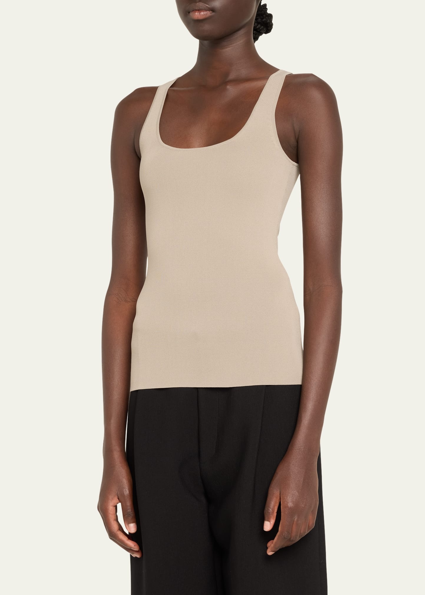 Compact Knit Tank Top - 4