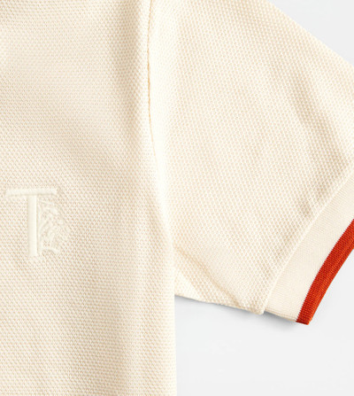 Tod's POLO SHIRT IN JACQUARD COTTON - BEIGE outlook