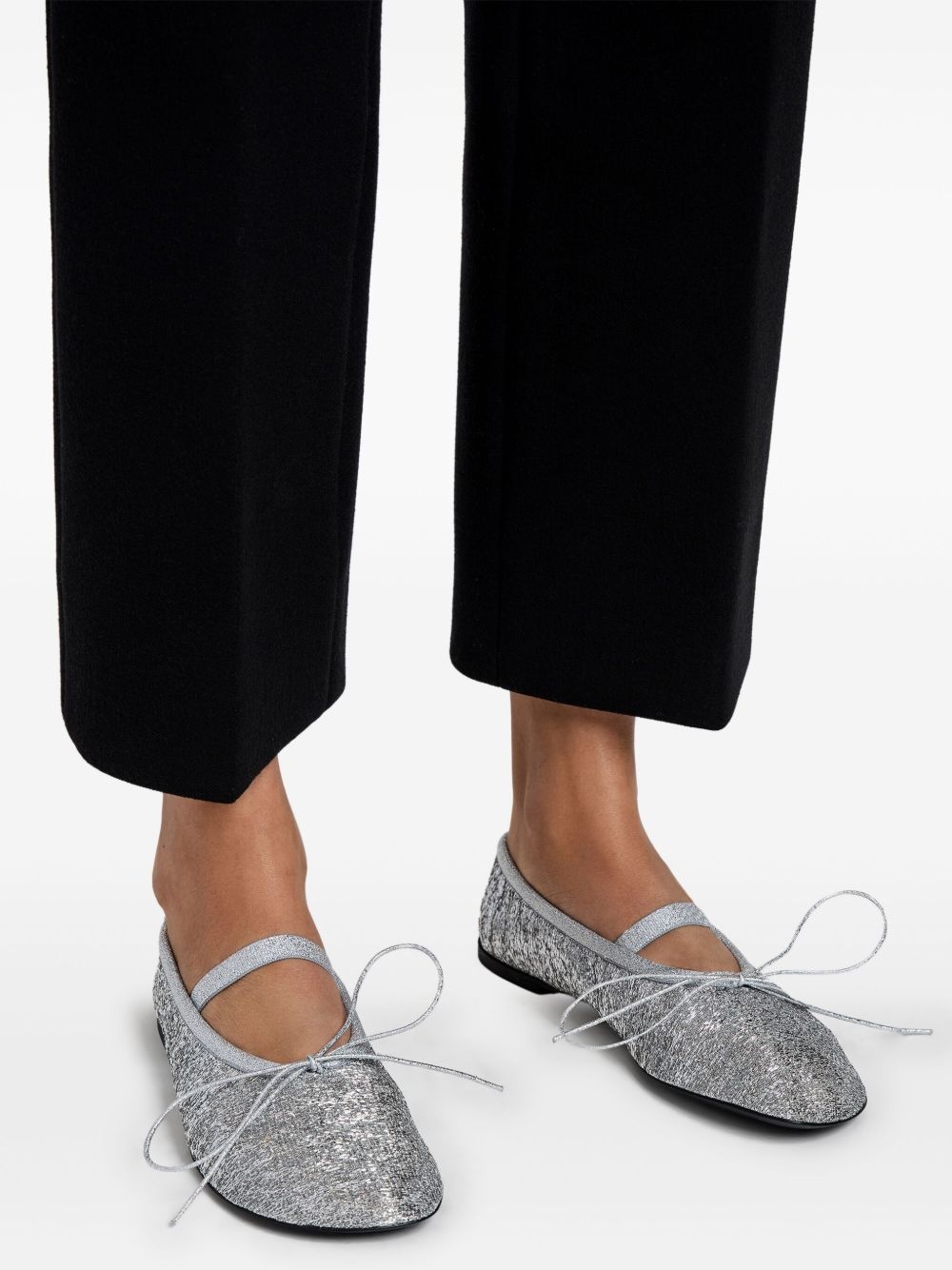 Glove glitter ballet flats - 4