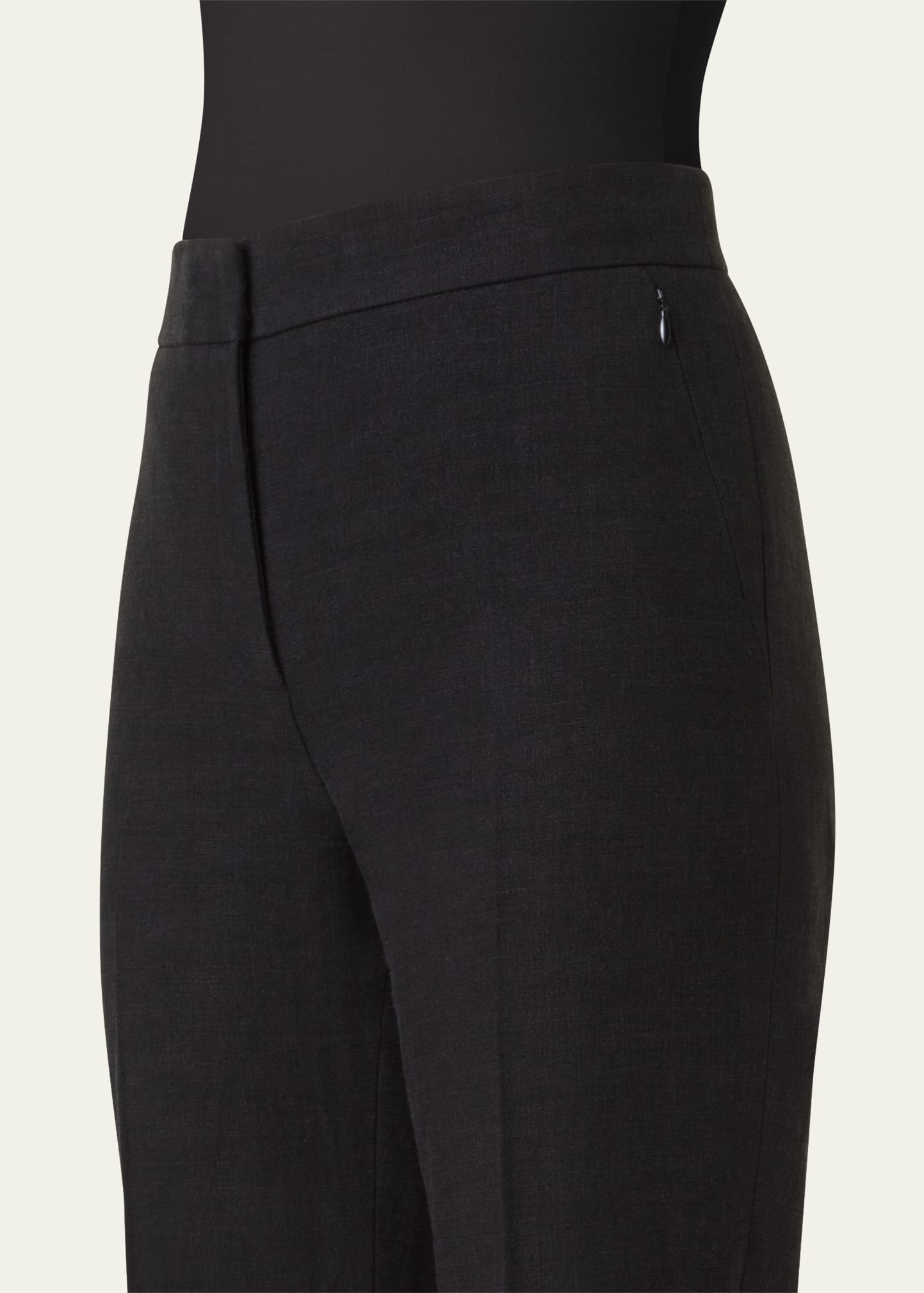 Carl Straight Leg Stonewashed Twisted Linen Wool Pants - 5