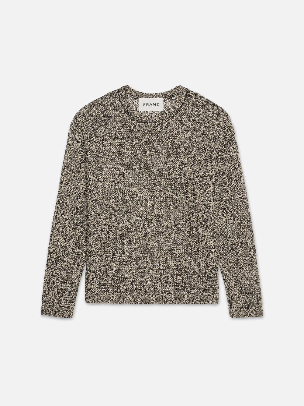 Linen Marl Sweater in Beige/Melange - 1