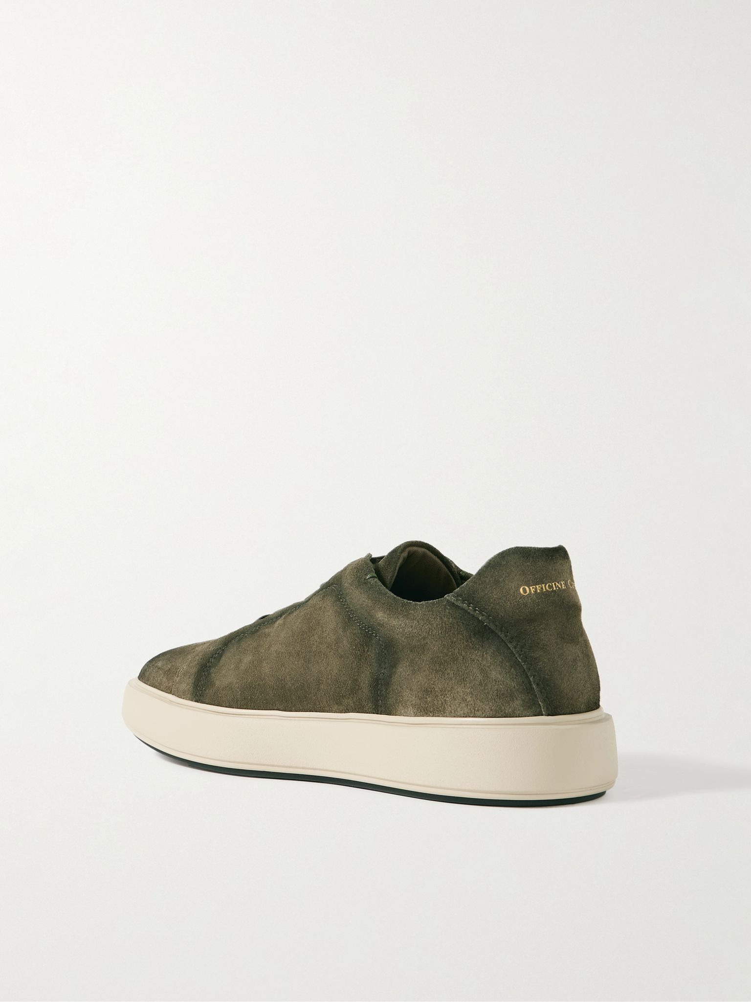 Slouch 001 Suede Sneakers Green - 4