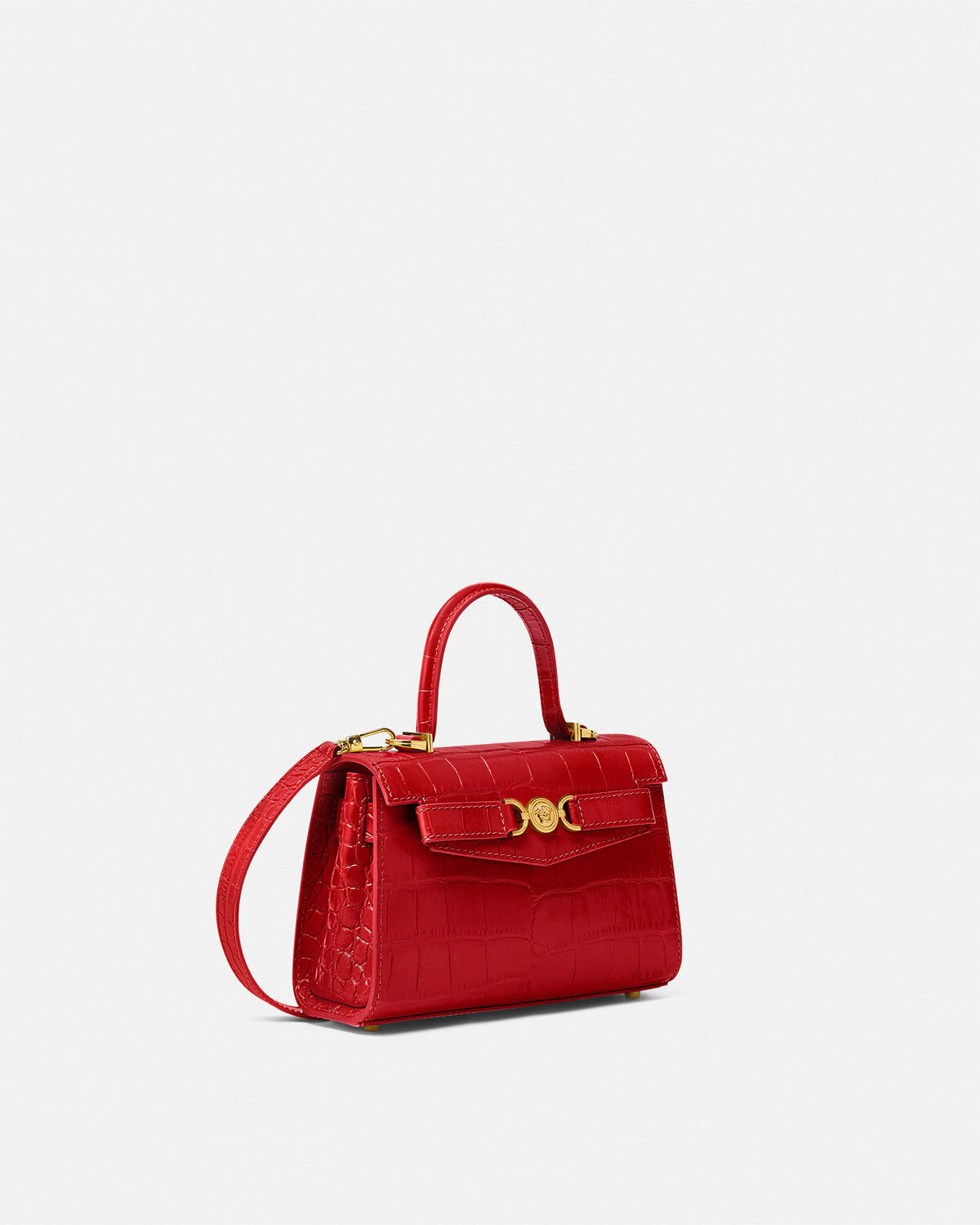 Croc-Effect Medusa '95 Small Handbag - 2