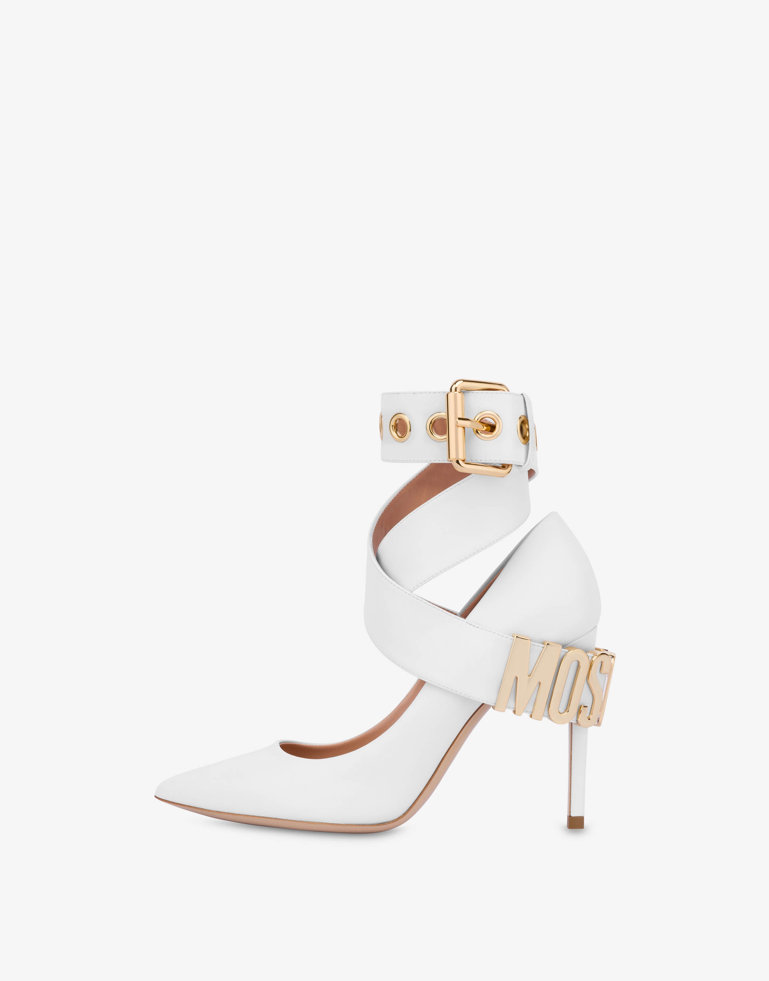 MOSCHINO BELT CALFSKIN PUMPS - 2