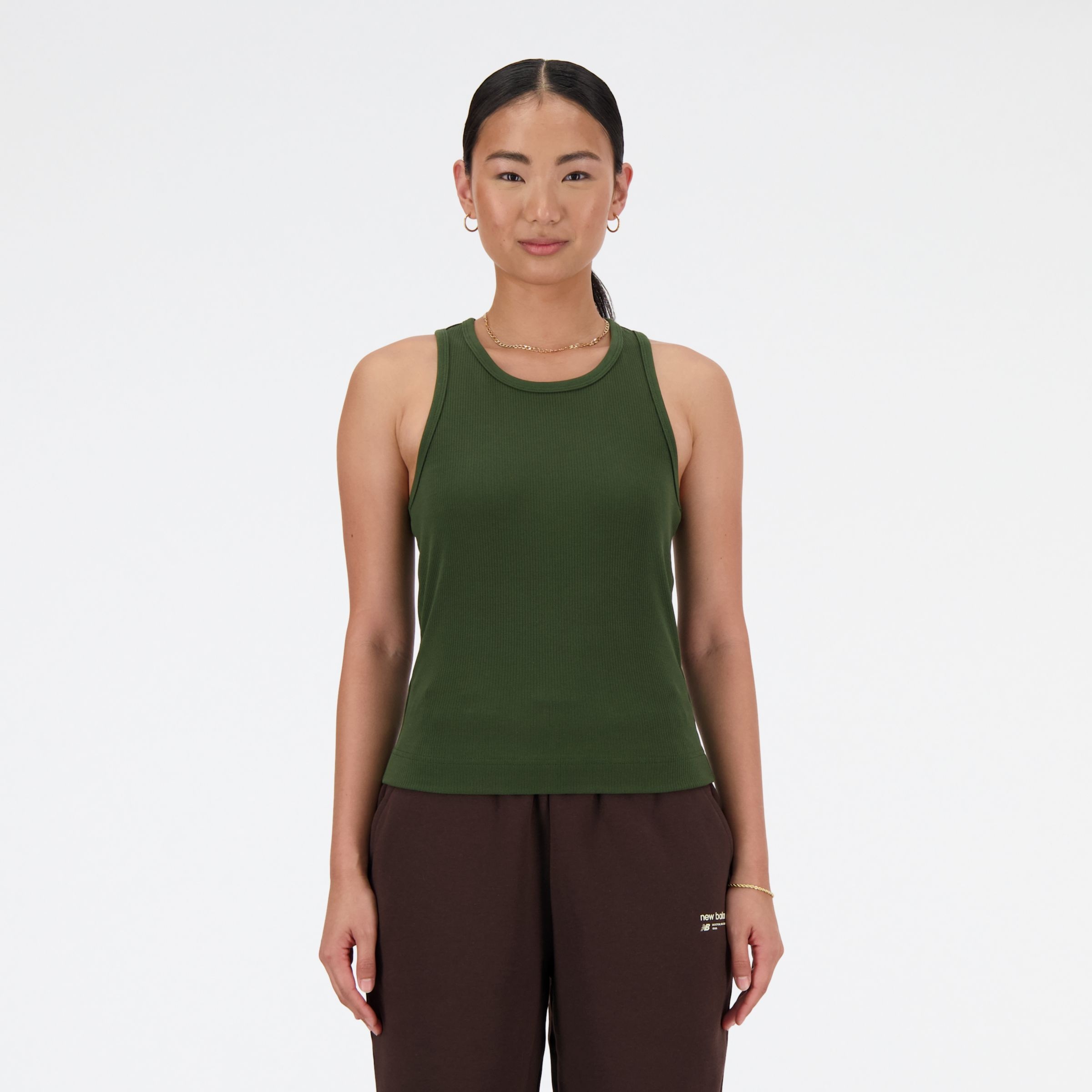 Linear Heritage Rib Knit Racer Tank - 2