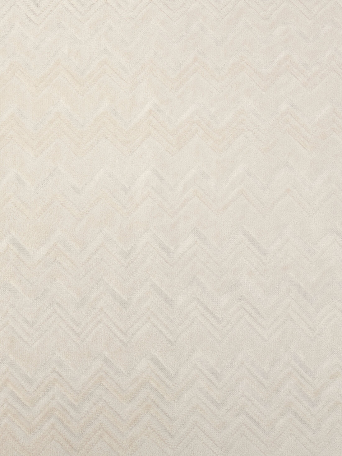Chalk bathrobe in cotton terry with zigzag pattern - 4