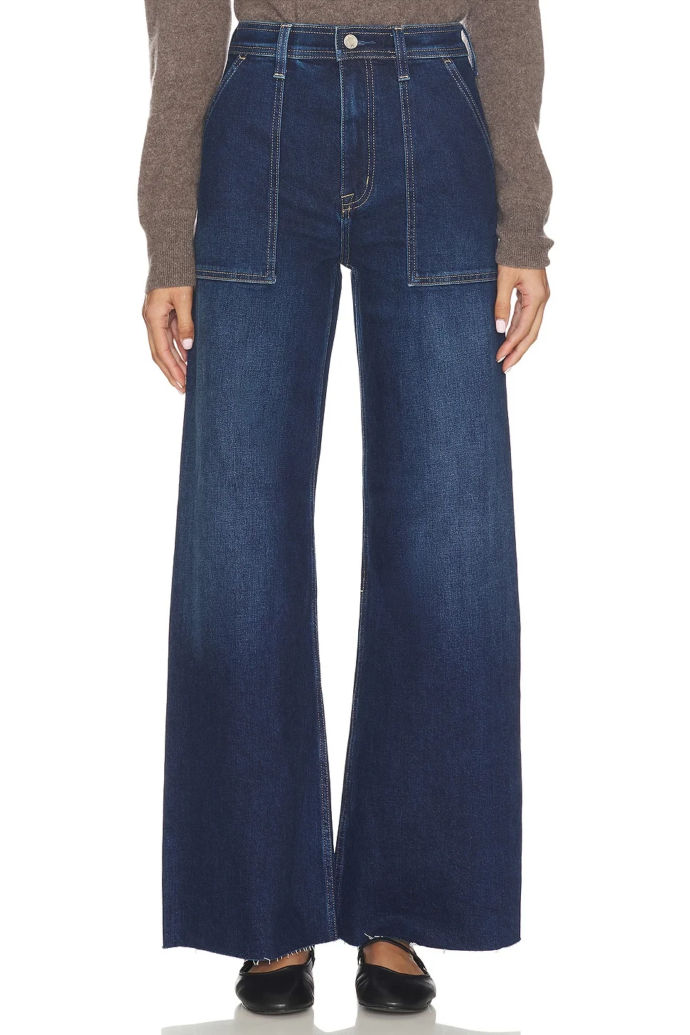 Penny Utility High Rise Wide Jeans - 1