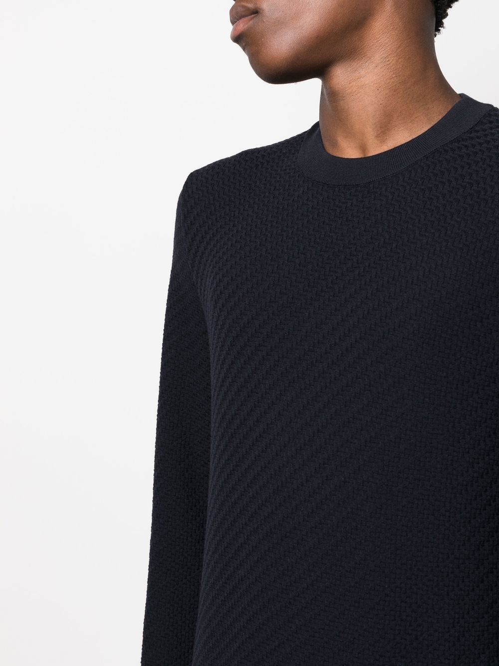 crew-neck long-sleeve jumper - 5