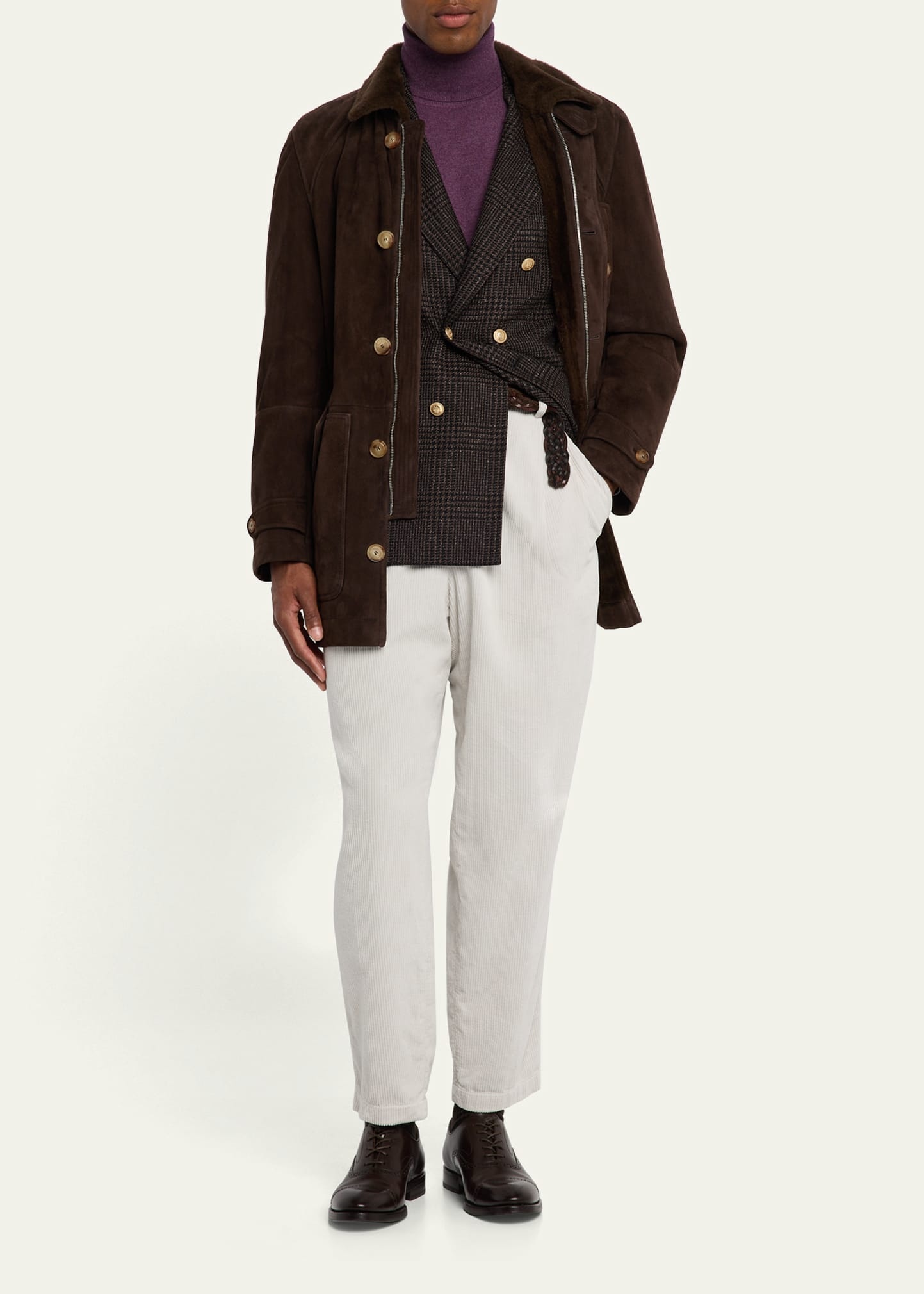 Men's Shearling Lined Button-Front Parka - 2