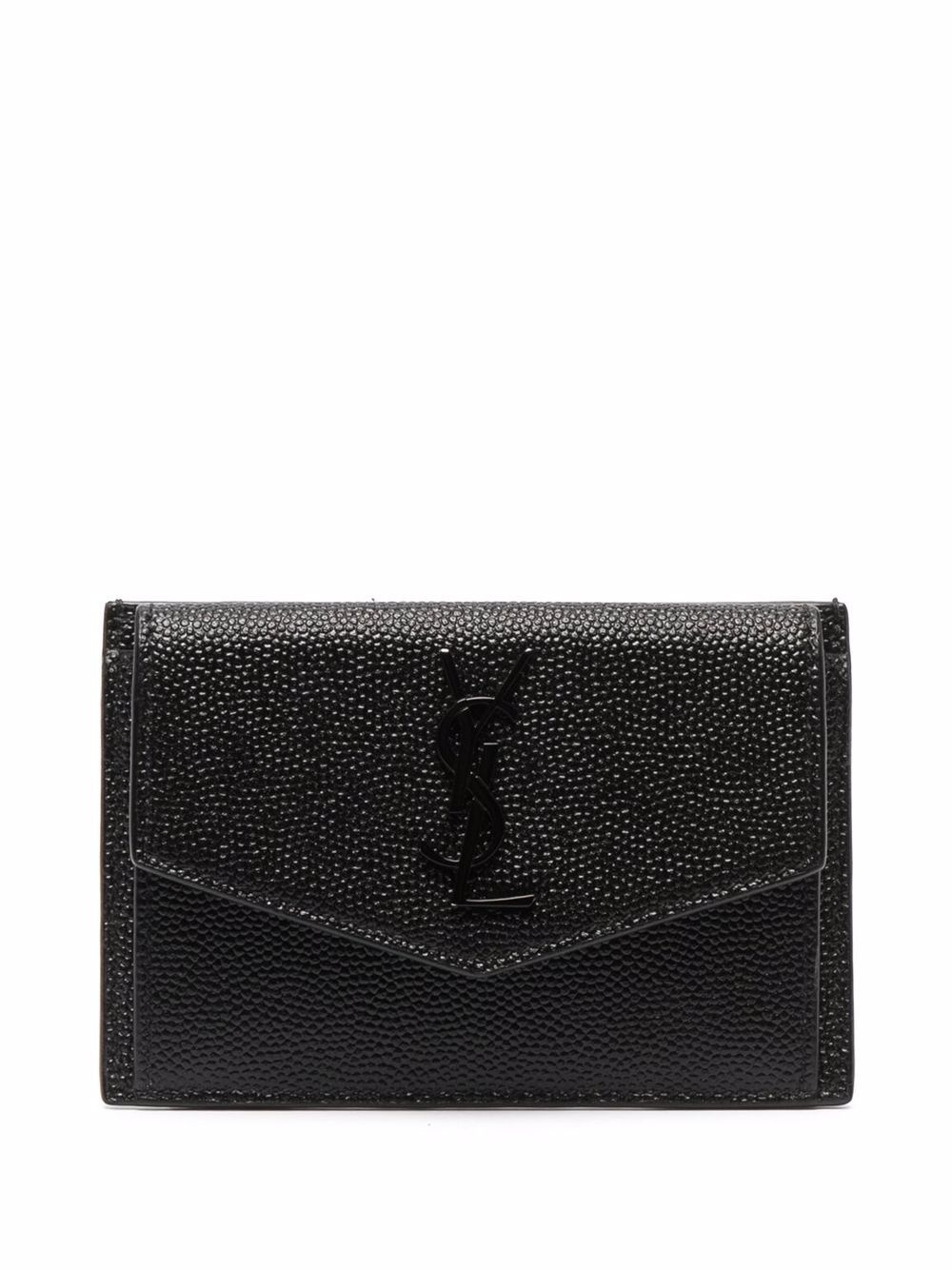 textured-leather clutch - 1