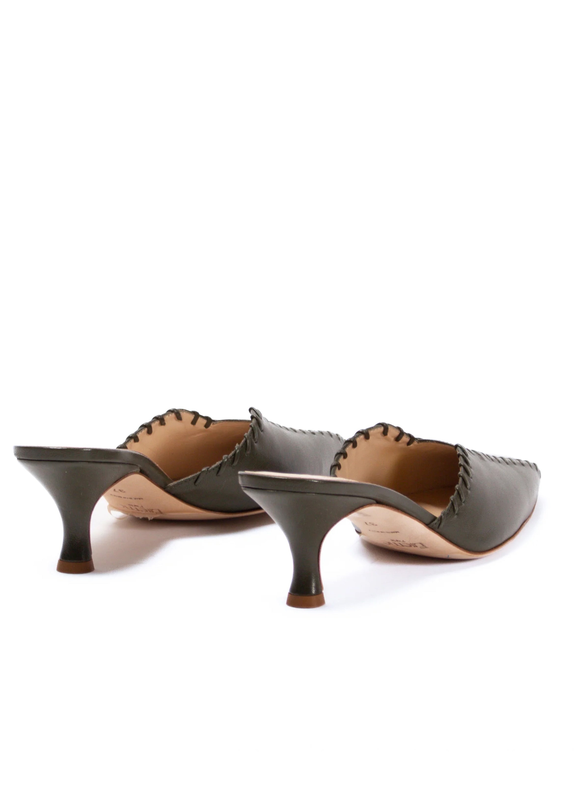 Mules Stitch Khaki - 3