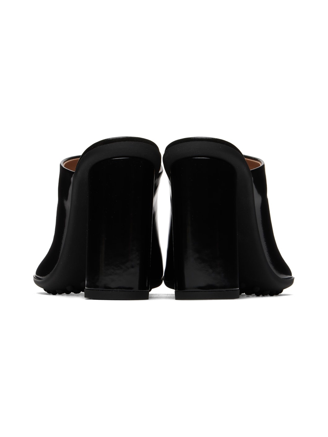 Black Atomic Heeled Sandals - 2